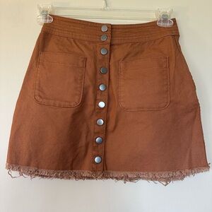 NWOT Madewell High Waist Button Up Skirt - Size 2